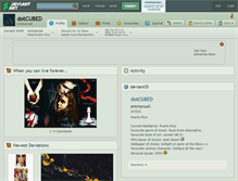 Tablet Screenshot of dotcubed.deviantart.com