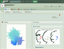 Tablet Screenshot of dbzshonen13.deviantart.com