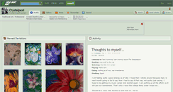 Desktop Screenshot of crystalpexi.deviantart.com