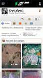Mobile Screenshot of crystalpexi.deviantart.com
