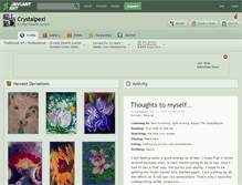 Tablet Screenshot of crystalpexi.deviantart.com