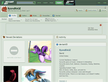 Tablet Screenshot of byondrage.deviantart.com