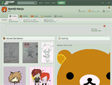 Tablet Screenshot of momiji-manju.deviantart.com