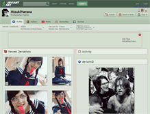 Tablet Screenshot of mizukiharana.deviantart.com