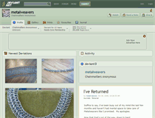 Tablet Screenshot of metalweavers.deviantart.com