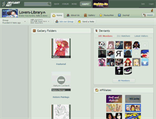 Tablet Screenshot of lovers-library.deviantart.com