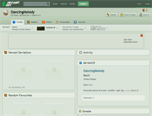 Tablet Screenshot of dancingmelody.deviantart.com