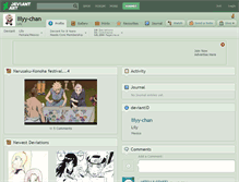 Tablet Screenshot of lilyy-chan.deviantart.com