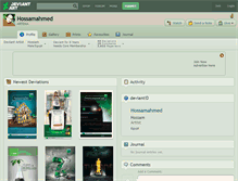 Tablet Screenshot of hossamahmed.deviantart.com