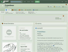 Tablet Screenshot of frozendraco.deviantart.com