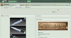 Desktop Screenshot of daveluck.deviantart.com