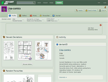 Tablet Screenshot of lisa-comics.deviantart.com