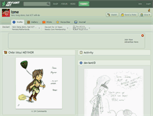 Tablet Screenshot of izme.deviantart.com