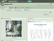 Tablet Screenshot of happyberryred.deviantart.com