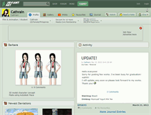 Tablet Screenshot of cathrain.deviantart.com