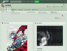 Tablet Screenshot of carliihde.deviantart.com