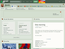 Tablet Screenshot of hero32.deviantart.com