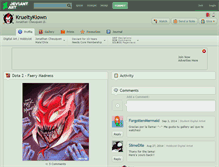 Tablet Screenshot of krueltyklown.deviantart.com