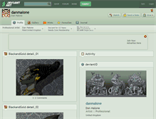 Tablet Screenshot of danmalone.deviantart.com