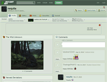 Tablet Screenshot of nequita.deviantart.com