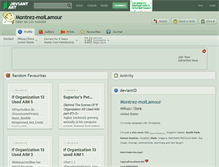 Tablet Screenshot of montrez-moilamour.deviantart.com