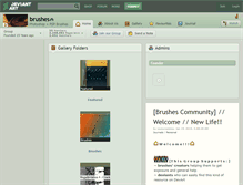 Tablet Screenshot of brushes.deviantart.com