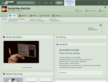 Tablet Screenshot of doctorwho-fanclub.deviantart.com