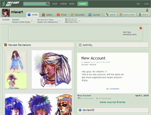 Tablet Screenshot of miaoart.deviantart.com