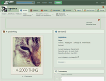 Tablet Screenshot of nopeace.deviantart.com
