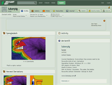 Tablet Screenshot of lukerpig.deviantart.com