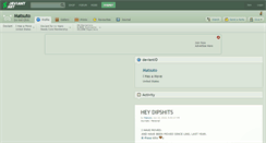 Desktop Screenshot of matsuto.deviantart.com