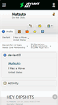 Mobile Screenshot of matsuto.deviantart.com