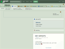 Tablet Screenshot of matsuto.deviantart.com