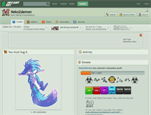 Tablet Screenshot of nekozdemon.deviantart.com