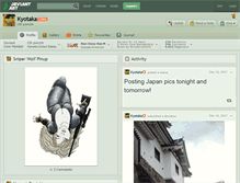 Tablet Screenshot of kyotaka.deviantart.com