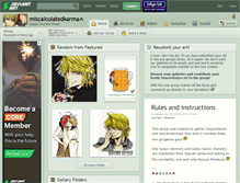 Tablet Screenshot of miscalculatedkarma.deviantart.com