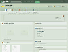 Tablet Screenshot of fantasykat.deviantart.com