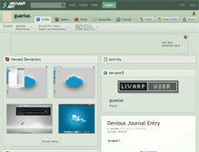 Tablet Screenshot of guantas.deviantart.com
