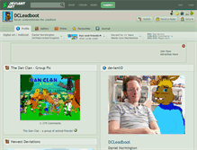 Tablet Screenshot of dcleadboot.deviantart.com
