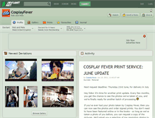Tablet Screenshot of cosplayfever.deviantart.com