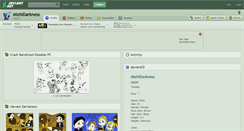 Desktop Screenshot of michidarkness.deviantart.com