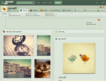 Tablet Screenshot of juli-art.deviantart.com