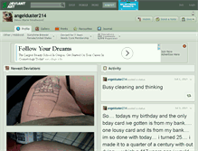 Tablet Screenshot of angelduster214.deviantart.com