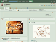 Tablet Screenshot of ninjinshiru.deviantart.com