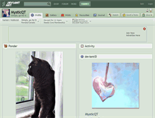 Tablet Screenshot of mysticqt.deviantart.com