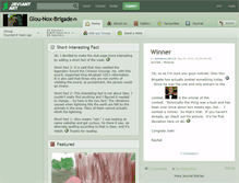 Tablet Screenshot of glou-nox-brigade.deviantart.com