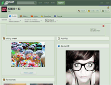Tablet Screenshot of keeks-123.deviantart.com
