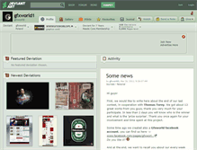 Tablet Screenshot of gfxworld1.deviantart.com