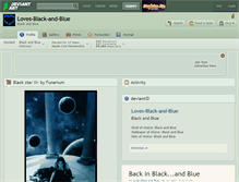 Tablet Screenshot of loves-black-and-blue.deviantart.com