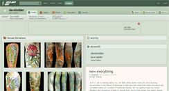 Desktop Screenshot of davetedder.deviantart.com